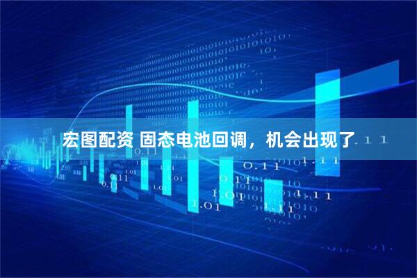 宏图配资 固态电池回调，机会出现了